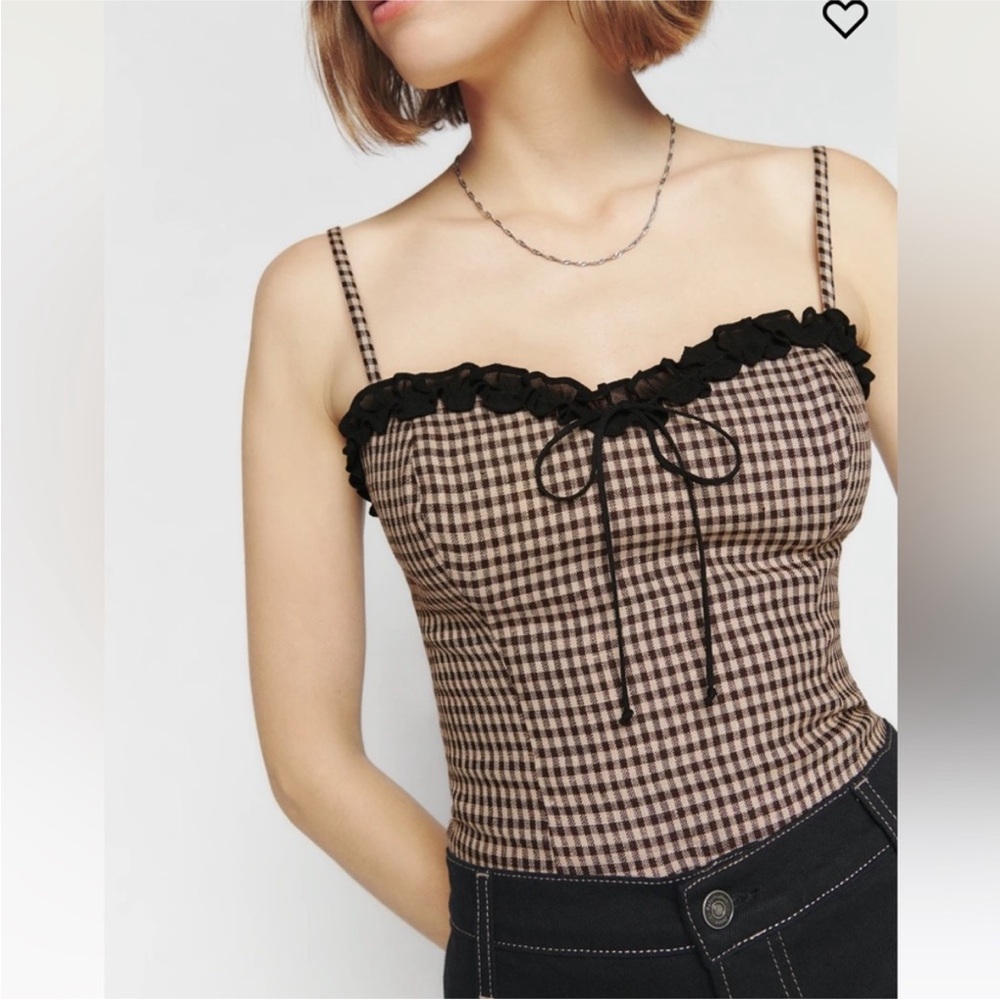 Reformation Skylar Linen Top